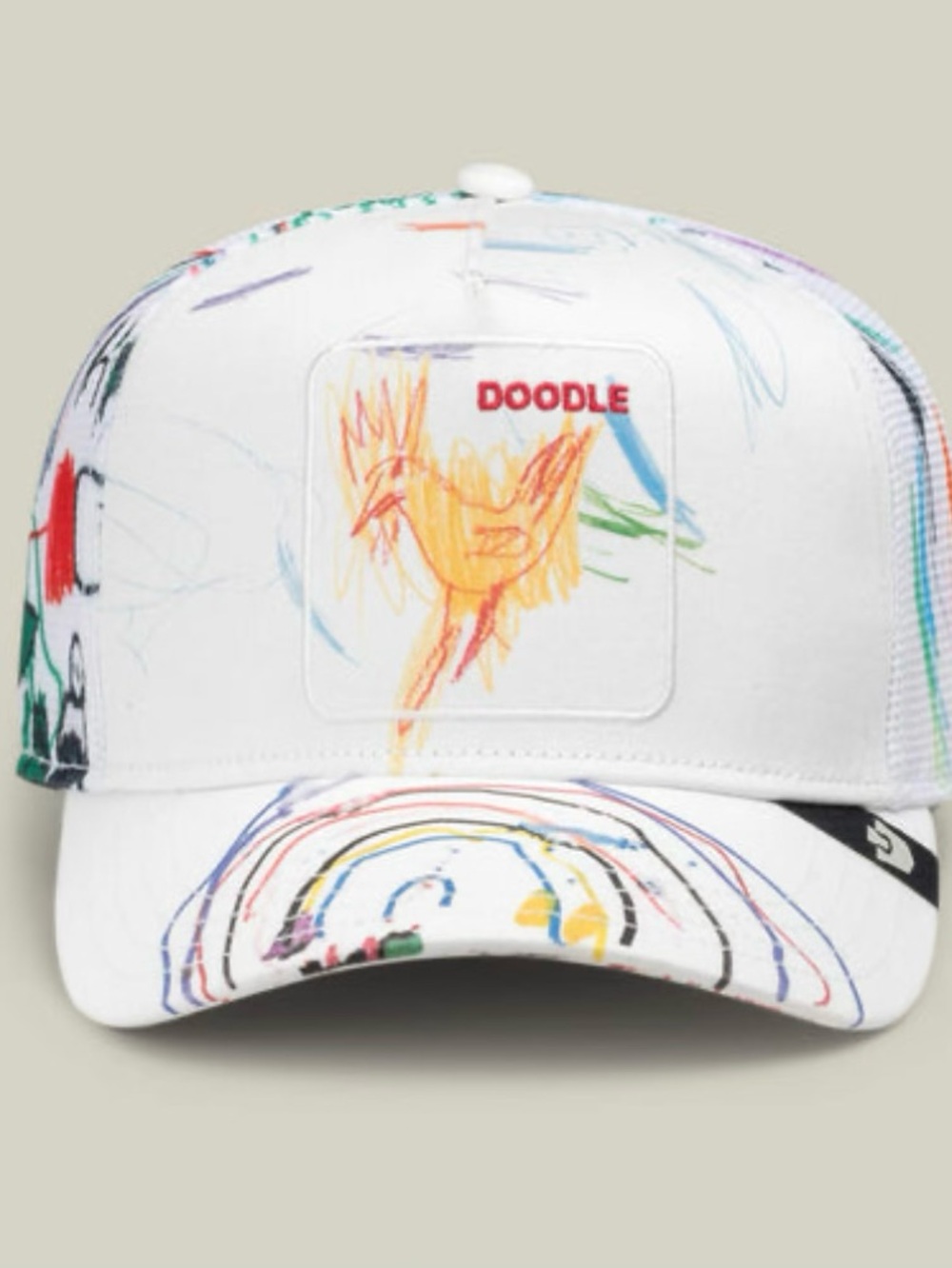 Goorin Bros. “CHICKEN NUGGET” Doodle Trucker Hat. Mesh SnapBack NWT.